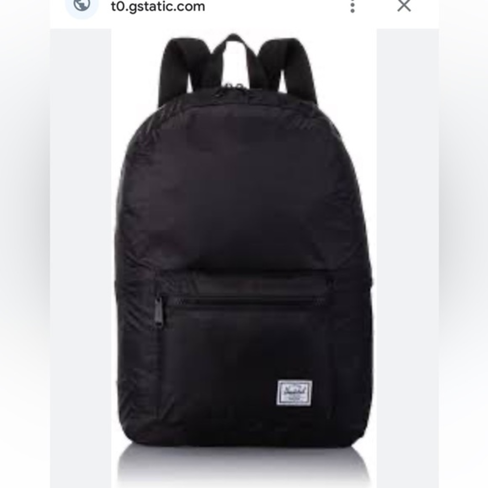 Herschel Supply‎ Co packable backpack in black EUC